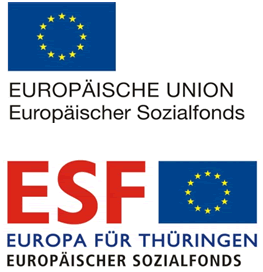 Logo Europäische Union / Europäischer Sozialfond und Europa für Thüringen
